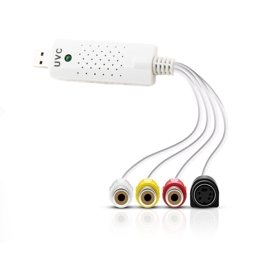 Video Capture Adapter ,USB 3.0 2.0 One Touch VHS to DVD Digitalize Analog Video Capture Device For MAC WIN10 WIN8 WIN7 Linux Remote Network View