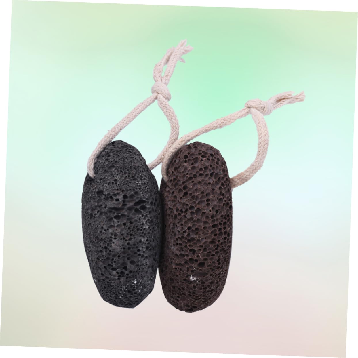 Gogogmee 2 Pack Natural Pumice Stone Remover Earth Pumice Stone Foot Sponge for Foot Care Dead Skin Exfoliation