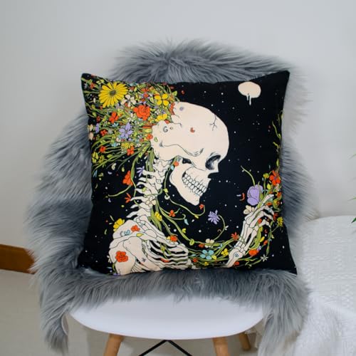 DILOXNSU Skeleton Cushion Covers 18 x 18 inch - Image 3