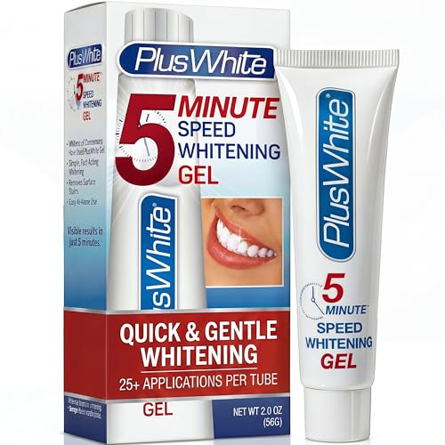 Plus White Speed Whitening Gel - Works in 5 Minutes - Professional Teeth Whitening w/Dentist Approved Ingredient (2 oz)