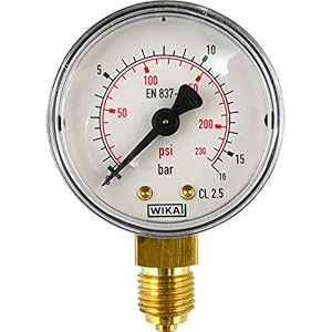Fittingteile Manometer Ø 50 mm, 0-160 bar