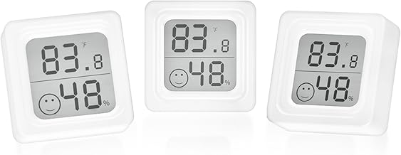 ARCELI 3 Pcs Thermometre interieur Hygromètre interieur Thermometre maison digital thermomètre intérieur pour Maison Entrepôt Terrarium Chambre Bébé Couveuse Cave
