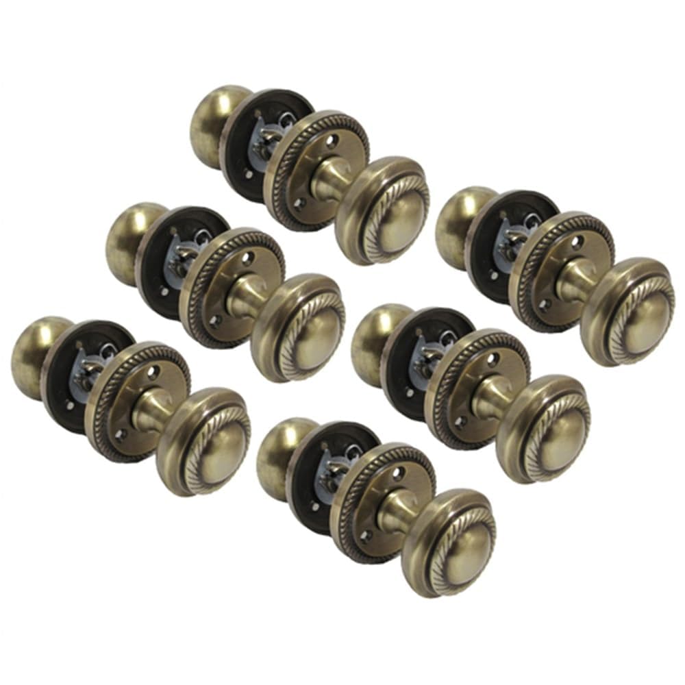 Epsom Door Handle Bronze Epsom Door Handles Antique Round Door Knob Set - Georgian Style Sprung Internal External Door Knobs For Mortice Locks. Sets 6