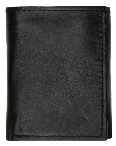 MARSHAL Ladies Black Leather Lambskin Wallet W Coin Purse 7962