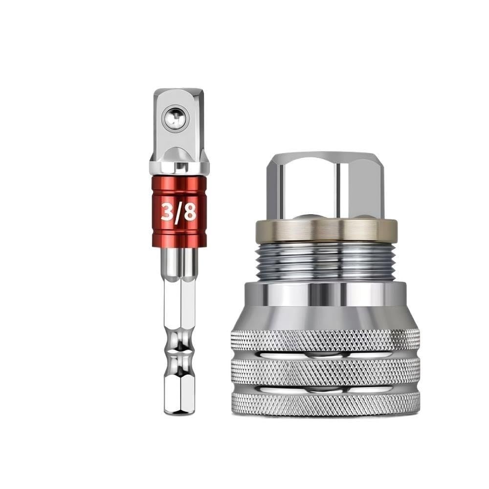 Set 3 chiavi bussola per trapano chiave dinamometrica 3/8-3/4" | Adattatore universale regolabile da 10‑19 mm(B-3set)