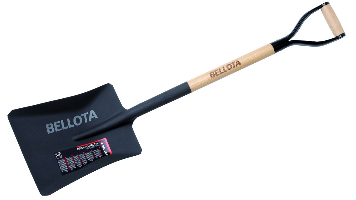Bellota - Kwadratowa szufla 340 mm x 275 mm uchwyt w kształcie pierścienia