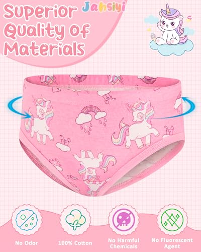 100% Cotton Girls Underwear Tagless Comfort Toddler Panties (6-Pack)2