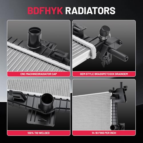 Image of BDFHYK 13219 Aluminum Radiator for Ford Focus 2012-2018