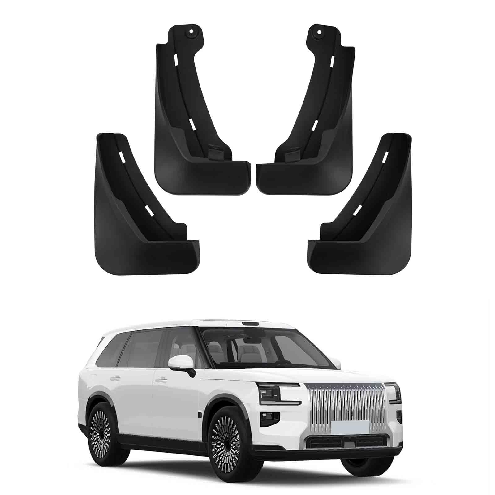 YPSBBHD Car Mud Flaps Fender Splash Guards, Compatible with ZEEKR 9X 2025, Splashproof Exterior Accessories for Car Wheel Protector