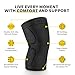 CAMBIVO 2 Pack Knee Braces for Knee Pain, Knee Compression Sleeve for Men and Women, Knee Support for Meniscus Tear, Running, Weightlifting, Workout, ACL, Arthritis, Joint Pain Relief (Black,Medium)