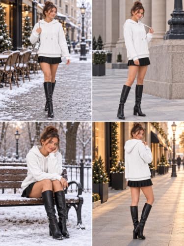 Image of Leriya Fashion Hoodie for Women | Oversized and Sweatshirt | Full Sleeve Hoodies Pullover Cotton Blend Regular Fit | Hoodies for Woman | Sweatshirt Winter Hoodie for Womens Casual Wear