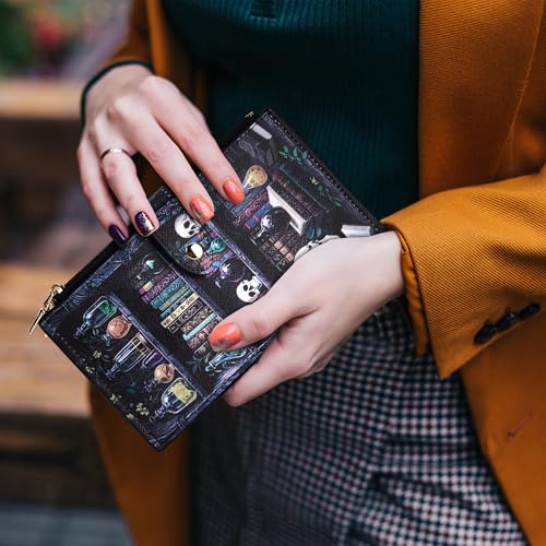 Image of Travelambo RFID Wallet Women Large Size Bifold Multi Card Wallet Case with Zipper Pocke Credit Card Holder for Women