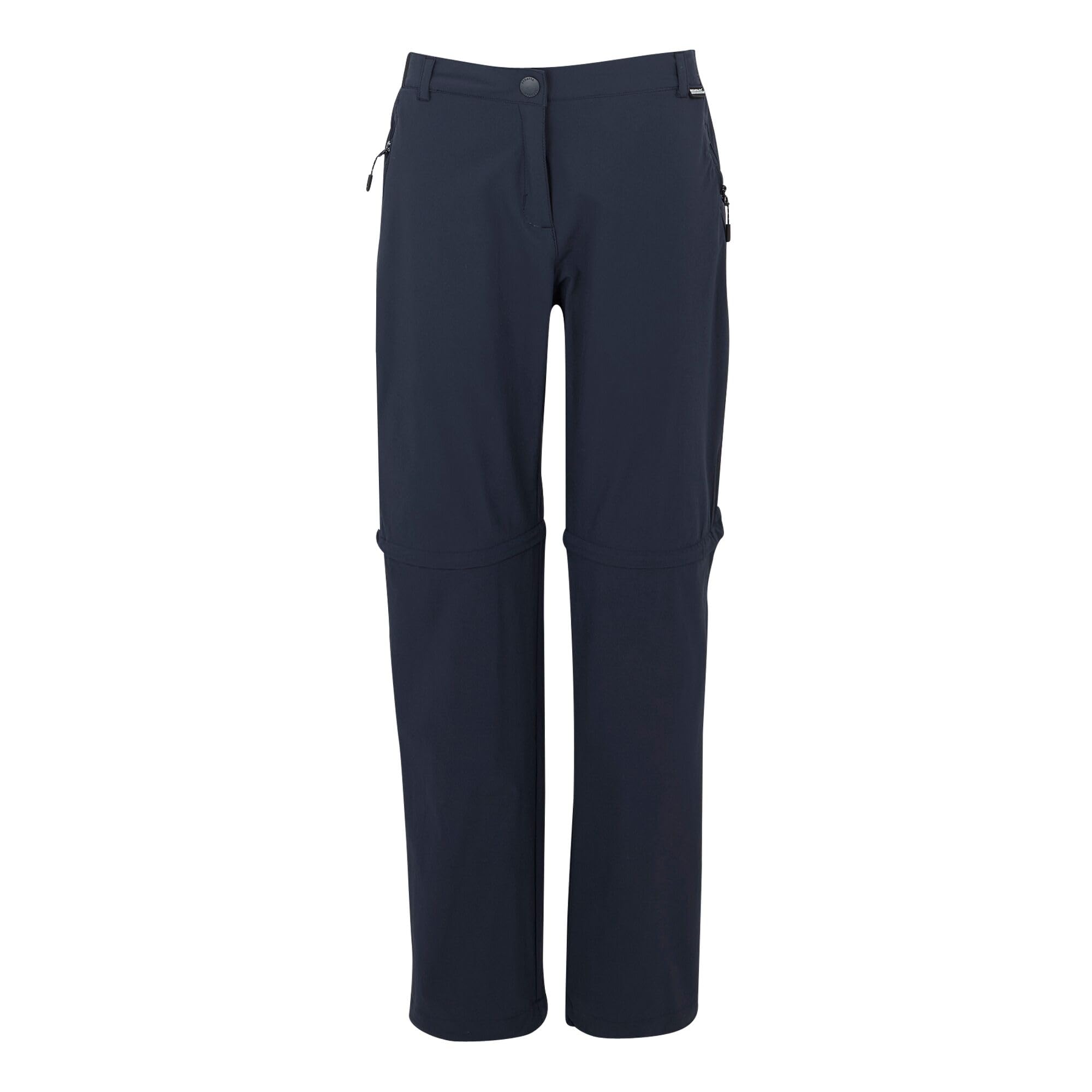 Regatta Women's Travel Light Ii Zip Off Packaway Trousers - Blue Size 14 R