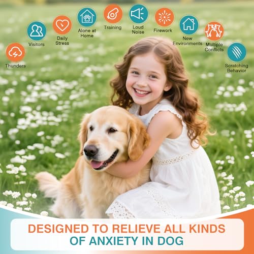 Image of Dog Calming Pheromones Diffuser to Calm Pet 7 In 1 Advanced Kit Appeasing Pheromone Diffuser for Anxiety Relief (3 Plug in+4 Pack 48ml Refill) Reduce Aggression Fighting Barking Stress (Tasteless)
