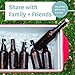Otis Classic Swing Lid Glass Bottles with Lids Flip Stoppers for Second Fermentation Kombucha Water Kefir Brewing Beer Set of 6 16 oz Amber