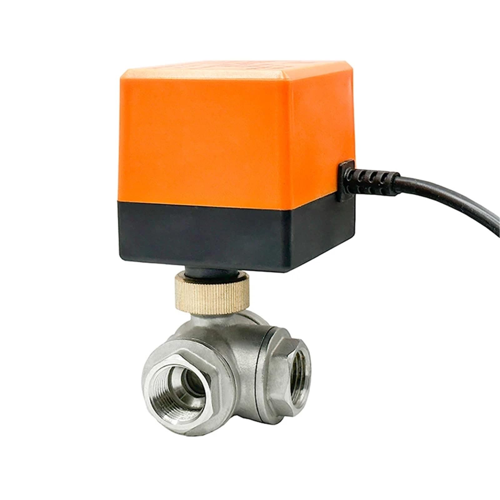 Válvula de bola motorizada DN15 contra fugas y óxido en sistemas de agua 12V