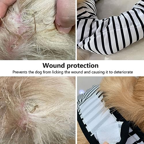 Image of Zerodis Dog Front Legs Recovery Sleeve,Dog Front Legs Recovery Suit After Surgery Dog Elbow Protector Cone Collar Alternative to Stop Licking Leg Wounds (XL)
