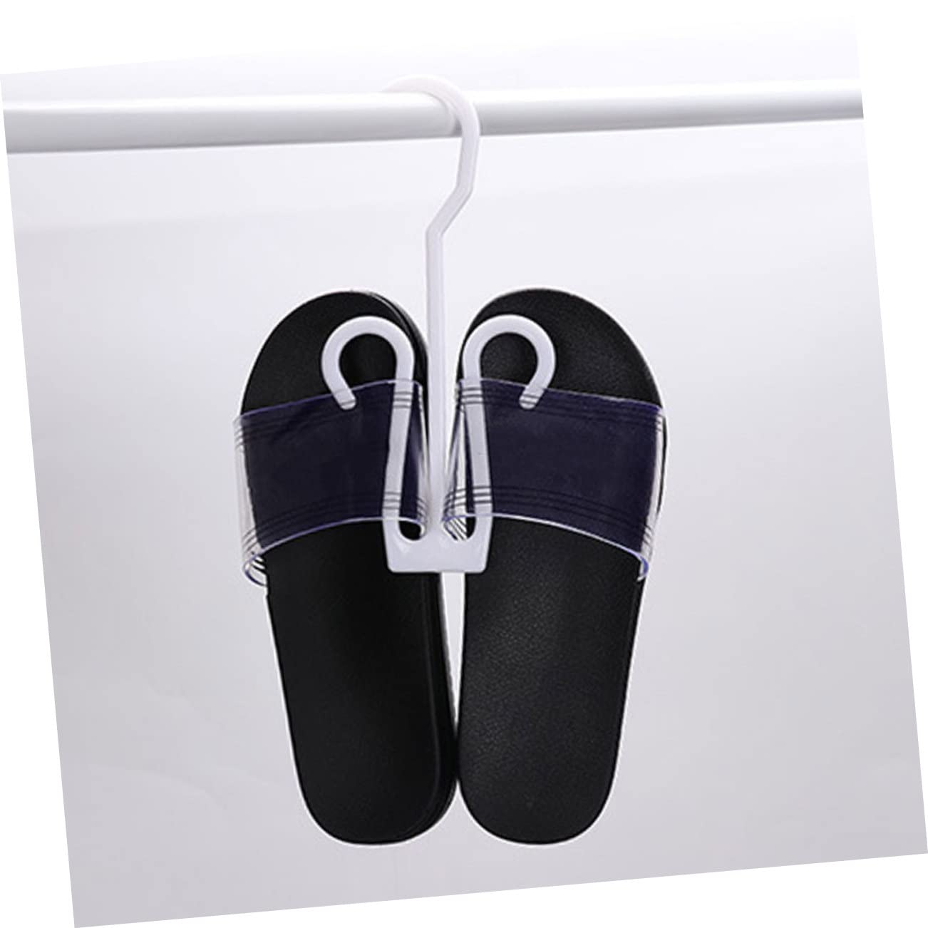 SOESFOUFU Shoe Display Hooks 20 Pack Front Door Shoe Rack Space-saving for Home and Travel