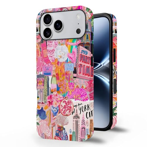 Coque P19JL Pro Max rigide rose disco anti-rayures