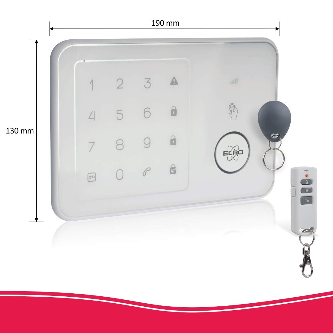 ELRO Sistema de Alarma Home AG4000 - Sistema de Seguridad gsm Completo con App