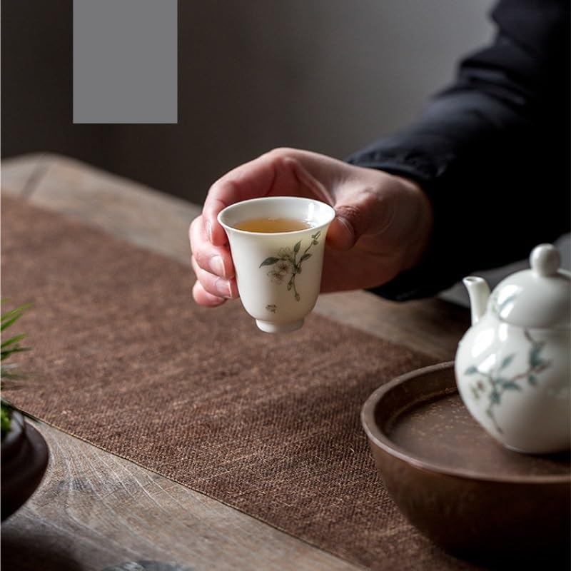 Filiżanki Matcha Vintage ręcznie robiony cienkościenny kubek do herbaty, malowany kubek do herbaty, ceramiczny pojedynczy kubek, osobisty zestaw do herbaty Kung Fu, kubek gospodarza zestaw do herbaty