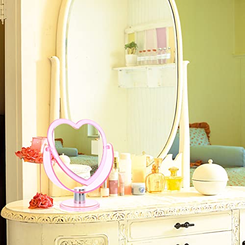 Espejo de Maquillaje Sobremesa FOMIYES Corazón miniatura 5