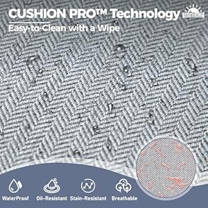 6piecemetaloutdoorpatiofurnituresetwithfirepittablepatioconversationset13seatersofa2swivelchair2ottomanwith575thickcushionblackbackyardfurnituregray Urban Country Home Decor 6 piece metal outdoor patio furniture set with firepit table patio conversation set 1 3 seater sofa 2 swivel chair 2 ottoman with 575 thick cushion black backyard furniture gray urban country home decor