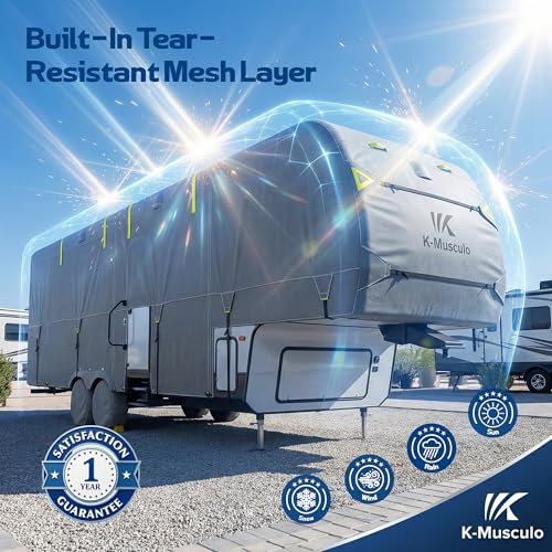 K-Musculo 5th Wheel RV Cover 33-37FT