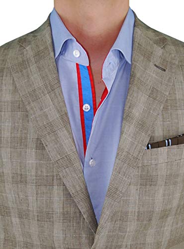 DTI BB Signature Italian Men's Two Button Linen Suit Modern Fit Jacket 2 Piece2
