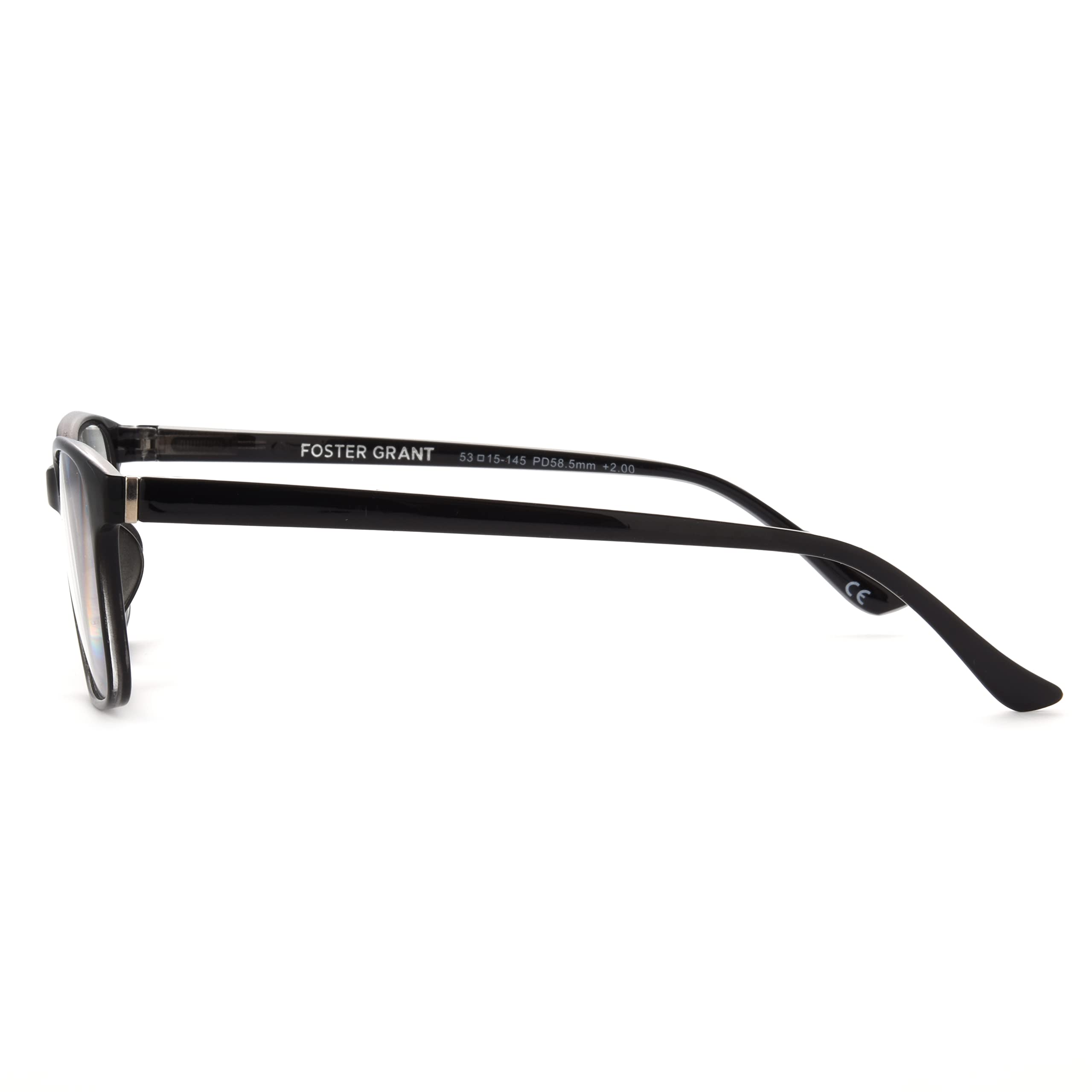 Foster Grant Payton Lesebrille, rechteckig, Anti-Beschlag-Blaulicht