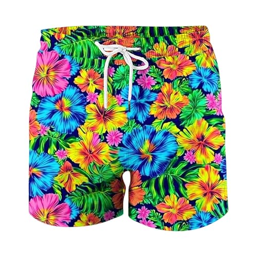 Men's Swim Trunks Quick Dry Beach Shorts with Pockets Lightweight Comfortable Drawstring Waist Swimwear Shorts4
