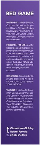 Miniatura 7 de Lubricante personal a base de agua, lubricante con sabor a enjuague, gel no pegajoso íntimo de larga duración para masaje de parejas (menta)