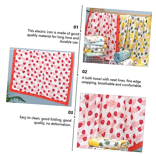 Cabilock 2 Stks Baby Print Gooi Quilt Baby Inbakeren Wrap Katoen Inbakeren Deken Kinderen Haar Handdoek Katoenen Baby Handdoeken Badcape Baby Badcape Absorberende Badhanddoek Baby - Afbeelding 8