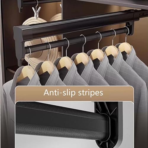 Perchas extractoras con buffer silencioso para ordenar pantalones 7