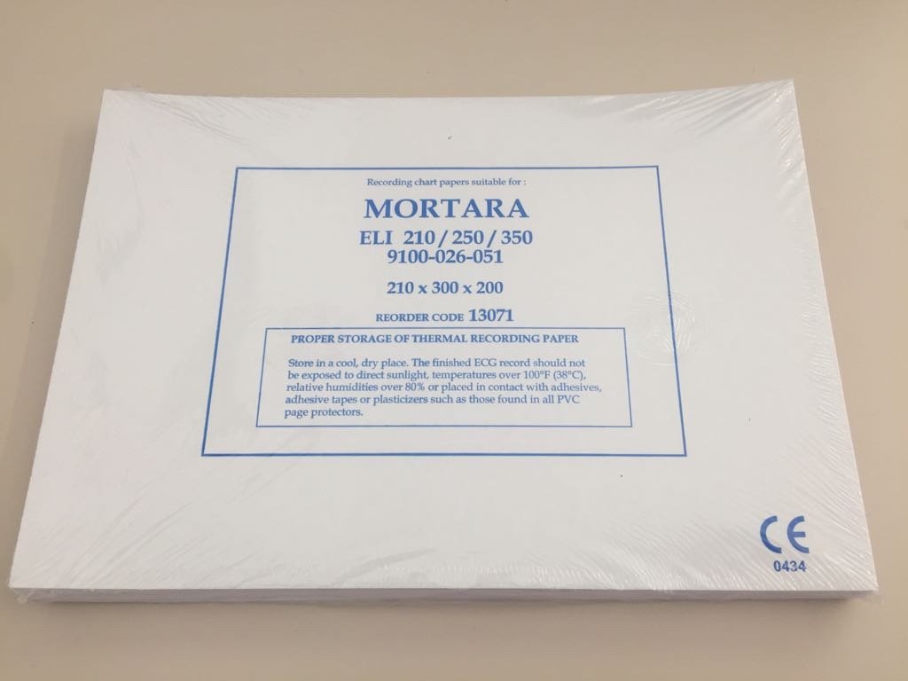 Carta a pacchetto per Ecg MORTARA - conf. 5 pz.