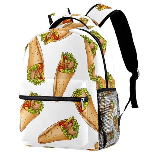 Sac à dos d'école ergonomique et grand format pour adolescents et filles