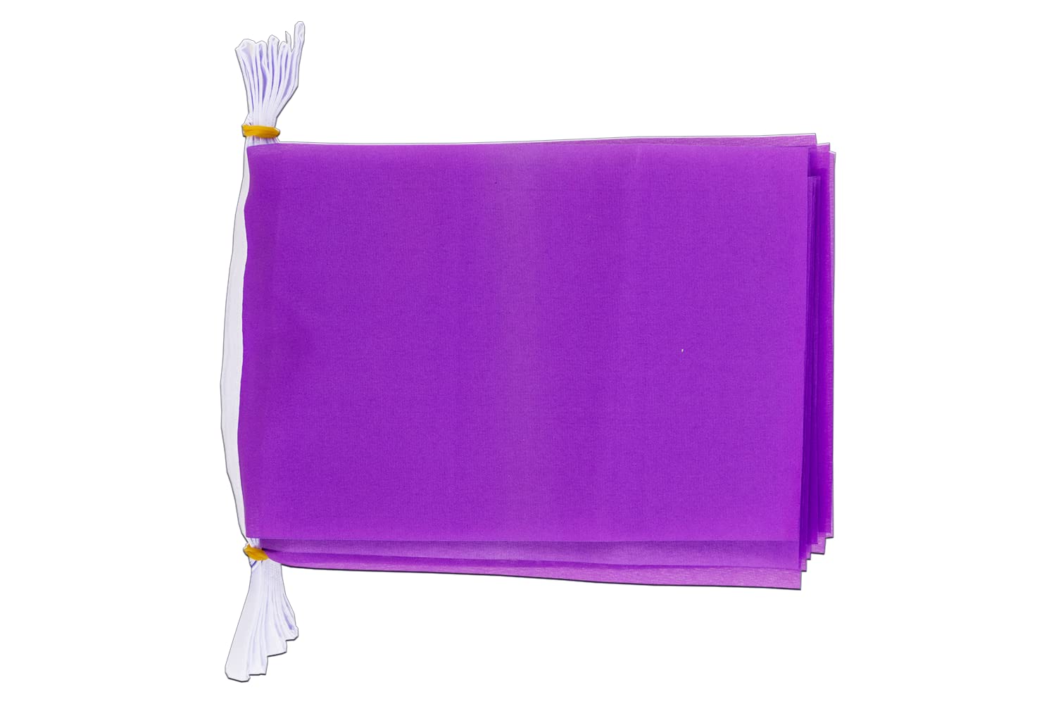 Guirlande drapeau unicolore violet pour décorer de grands espaces intérieurs et extérieurs 12m