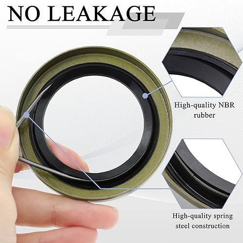 Image of 4Pcs Trailer Axle Hub Wheel Grease Seals with 4Pcs Cotter Pins Replace for Dexter 010-019-00 (10-19) Transcom 171255TB National 473336, ID 1.719'' x OD 2.565'' Double Lip Seals, 3500 lbs #84 Spindle