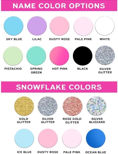 Miniatura 3 de VTER Etiqueta de vaso de Navidad personalizada con diseño de copo de nieve de 30 onzas y 40 onzas para placa de nombre de Stanley Quencher, etiqueta