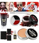 Halloween Scar Wax Kit, Fake Blood Special Effects Stage Coagulated Blood Gel,Fake Wound Molding ...