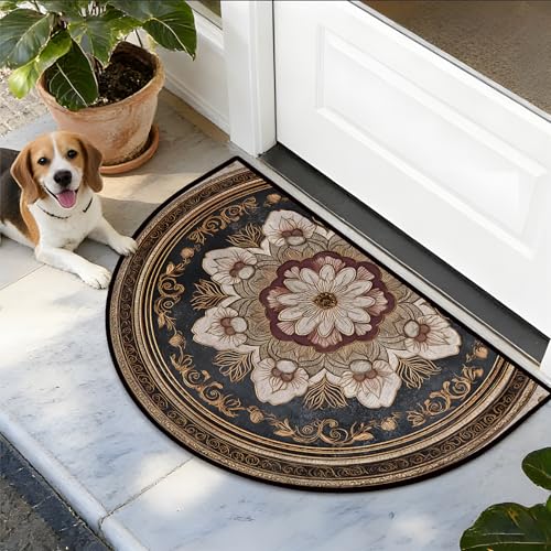 Tapete decorativo semicircular NYZE 24x36 pulgadas