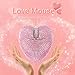 Wireless Bluetooth Mouse, Rechargeable Silent and Stylish Heart-Shaped Mouse for Laptop, PC - 10m Range (Pink)