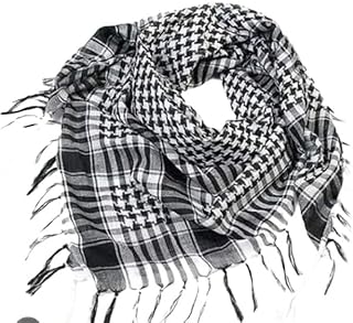 وشاح فلسطينى . وشاح عربى . استخدام كوفية للرمز العربى الاصيل . شال بدوى . شال للسفارى