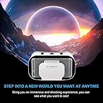 VR Headset,3D VR Glasses Virtual Reality Headset for iPhone & Android with Controller, Compatible 4.7-6.5 inch, Adjustable Universal Virtual Reality Goggles for Kids & Adults - Image 5