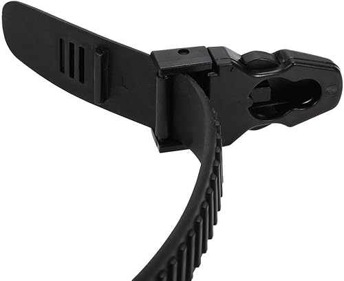 Miniatura 3 de Correa de aleta de goma negra de alta calidad con hebilla de liberación rápida, accesorios para buceo subacuático, esnórquel, natación, pesca