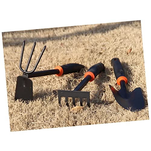 Rastrillo para suelo de jardín con mango de madera miniatura 2