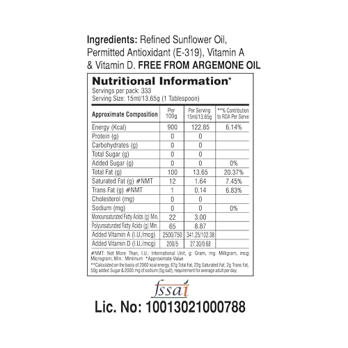Image of Vimal Sunhart Sunflower Oil: Refined for Optimal Nutrition | Healthy Cooking Oil for All Your Culinary Needs | 15 L