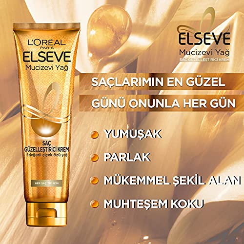 L'Oreal Paris Elseve Mucizevi Yağ Saç Güzelleştirici Krem 150 ml - Kuru ve Sert Saçlar İçin