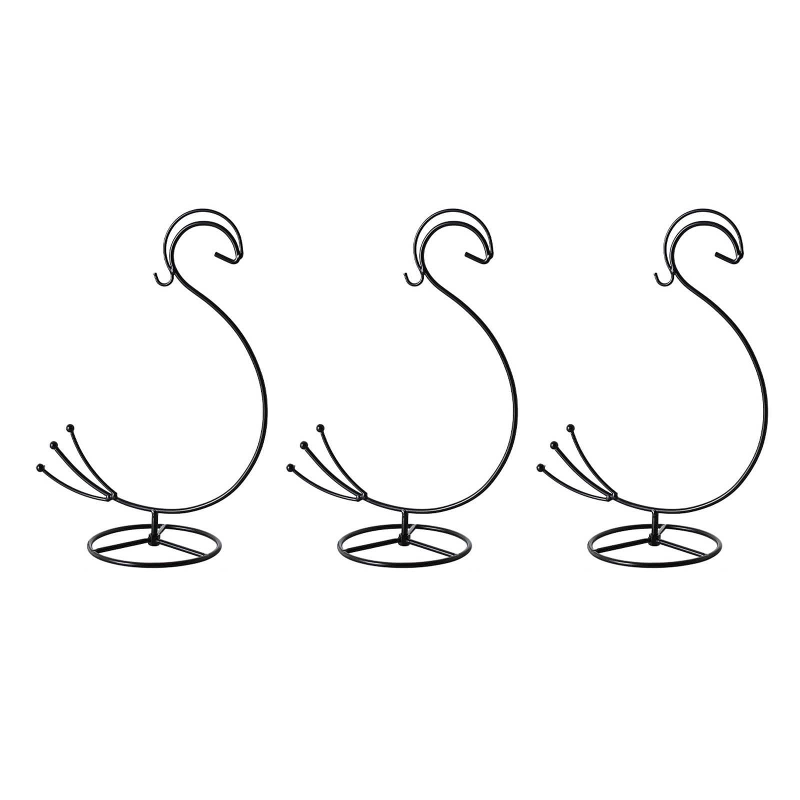 Kalttoy Of 3 Modern Iron Hanging Hooks for Kitchen Decor and Plant Display Glass Hanger Plant Hanger Hook