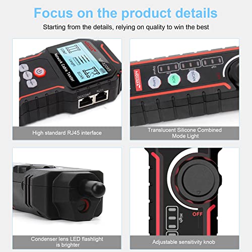 image for NOYAFA Network Cable Tester and Wire Tracker, Multifunctional Cable Le